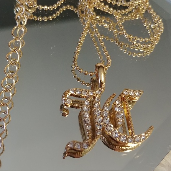 Juicy Couture Jewelry - NEW Juicy Couture Gold Toned Necklace with Faux Diamonds